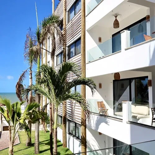 apartment cumbuco windtown beachfront brazil balconies