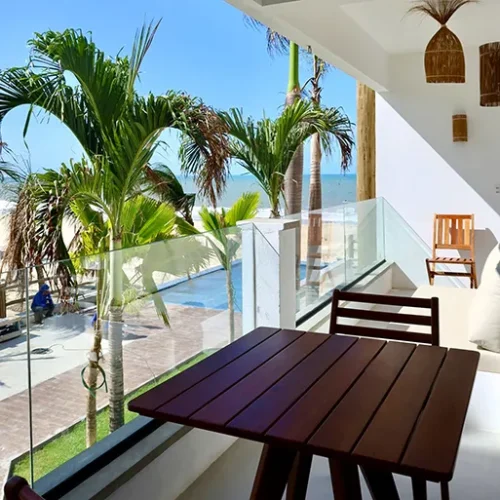 apartment cumbuco windtown beachfront brazil one bedroom terrace
