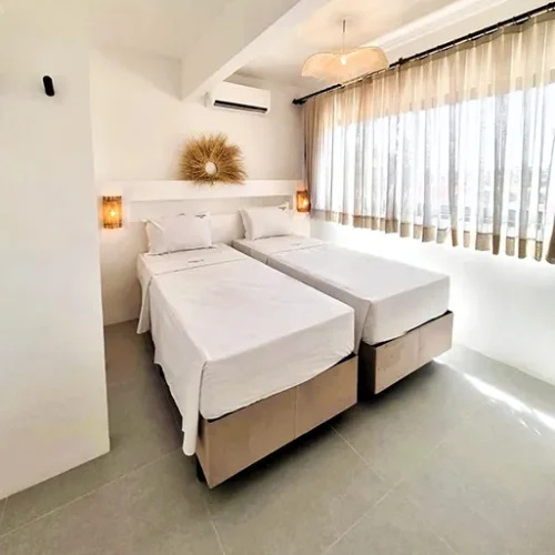 windtown beachfront apartments cumbuco brazil three bedrooms single beds